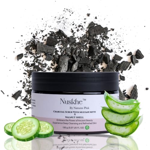 Nuskhe By Nature Pluk Charcoal With Multani Mitti Walnut Shell Fa...