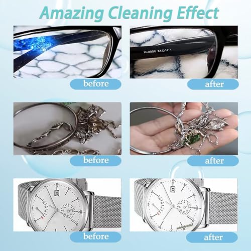CXRCY Limpador ultrassônico de joias 0,8l, máquina de limpeza profissional para óculos, instrumentos