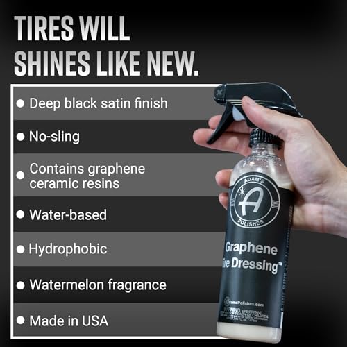 Adam'S Polishes GTD-16 Graphene Tire Dressing - Deep Black Finish W/Graphene Non Greasy Car Detailing | Use W/Tire Applicator After Tire Cleaner & Wheel Cleaner thumb #1