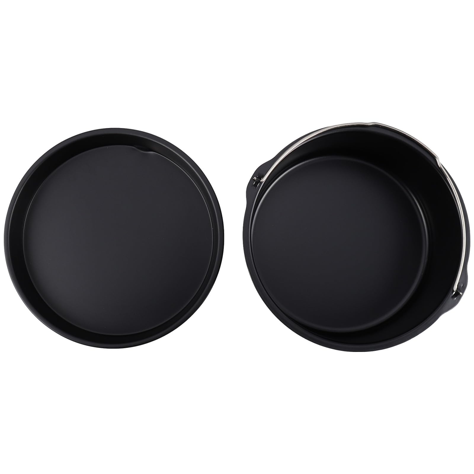 Milisten Non-Stick Cake Baking Mold Set with 7-inch Cake Barrel Round Pizza Pan Air Fryer Accessories Kit for Oven and Kitchen Baking for Pastry and Dessert Preparation