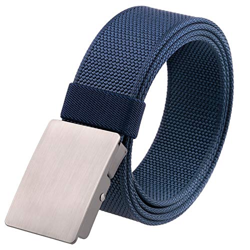 Sportmusies Cut To Fit Nylon Web Belt for Men Military Belts with Flip-Top Buckle