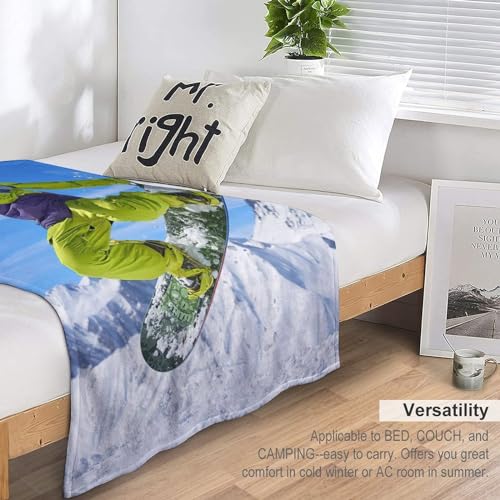 Couverture polaire snowboard : le plaid doux et réconfortant pour toute la famille - 7
