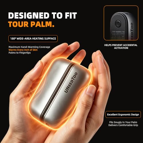 UNEEDTOO Hand Warmers Rechargeable, 2 Pack Magnetic, Up to 140°F, White - image 3