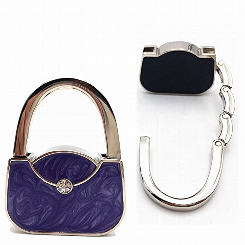 Roflyer RFZJ-HANDBAG4SET Handbag Shape Design Metal Foldable Purse Bag Hook Table Hanger,Set Of 4 thumb #3