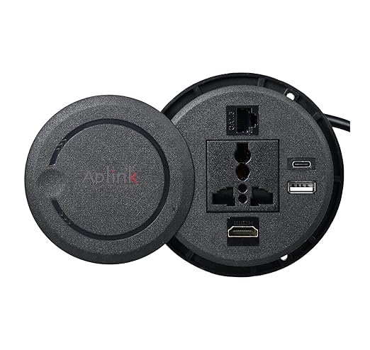 AplinK White - Type-C Smart Quick Charg usb wall socket, Electrical Outlet Wall Plug with USB, Universal Dual 5-pin Power Socket-image-44