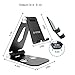 Portable Foldable Phone Holder Stand - Yotece (2017 New Design) Plastic Cell Phone Stand, Tablet Stand, Heavy-Duty, Dual Multi-Angle Adjustable for iPhone, iPad, Tablets, Macbook, Laptops, Black