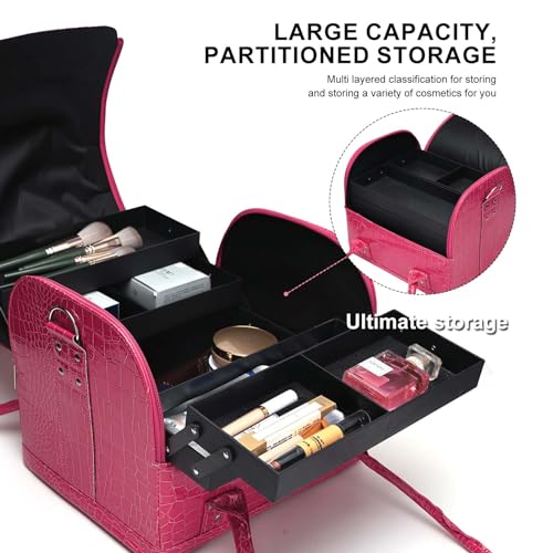 Cgbarber MAKEUP BAG-3 Travel Train Case, Professional Waterproof Cosmetic Train Cases thumb #4