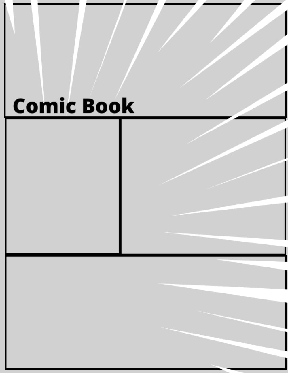 Independently published Comic Book: 120 pages, 6 board, Silver cover, White Paper, Draw your own Comics ,Size 8.5 x 11 , New 2023