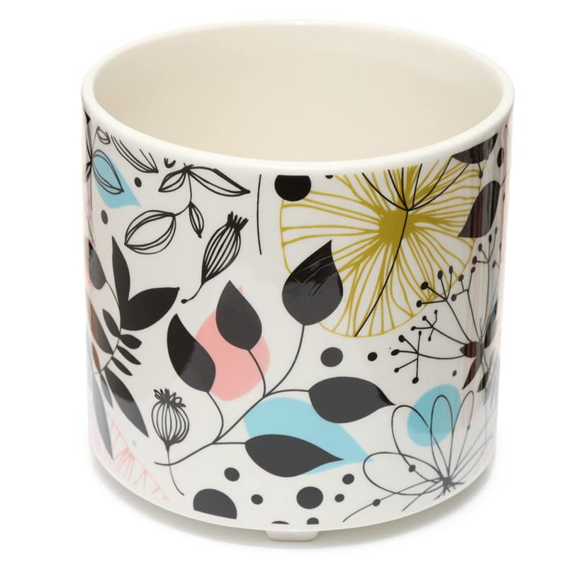 EliteKoopers 1Pcs Wisewood Large Pot Decorative Ceramic Indoor Freestanding Planter Plant Pot