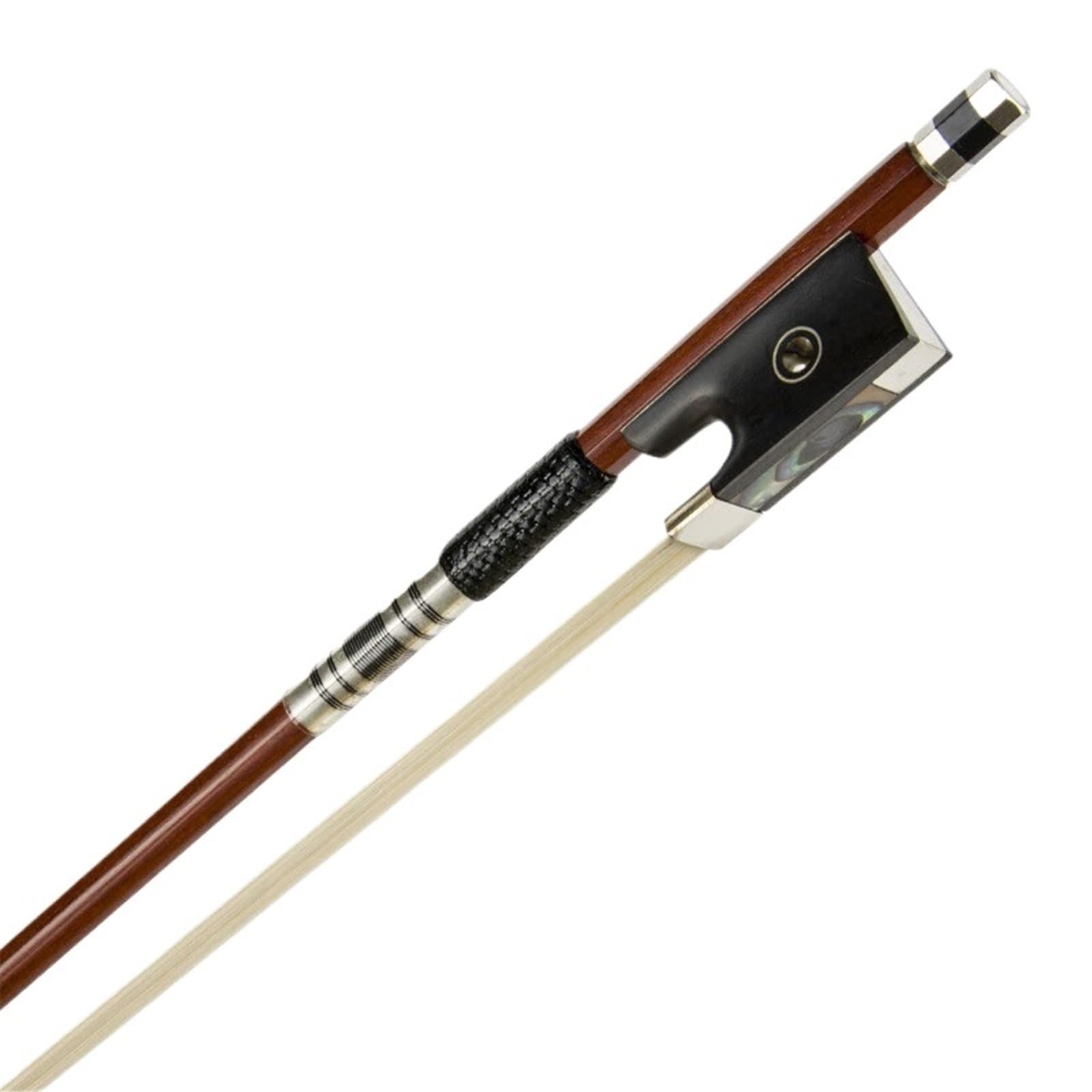 Archet De Violon Pour Pratique Archet De Violon Octogonal En Ébène Et Palissandre Brésilien Crin De Cheval Blanc 1/2 | Archet de violon(1/4)