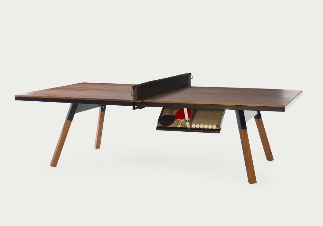 Tavolo Ping Pong interno, collezione Playtime marrone