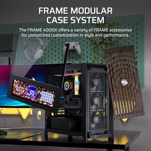 Image of Corsair Frame 4000X RS Modular Mid-Tower ATX PC Case - Black