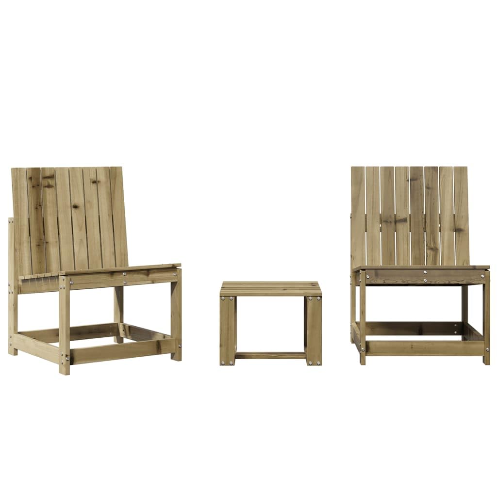 LAPOOH Set di mobili da giardino 3 pezzi in legno di pino impregnato, mobili da giardino esterno, set da giardino per esterni, set divano da giardino, mobili da esterno da giardino - 832624