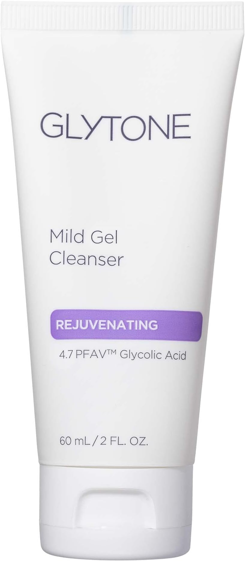 Glytone Mild Gel Exfoliating Cleanser, Pure Glycolic Acid Face Wash for Moisturizing & Rejuvenating Skin, Vegan & Fragrance-Free Face Exfoliator Scrub for All Skin Types, 2 fl. Oz.