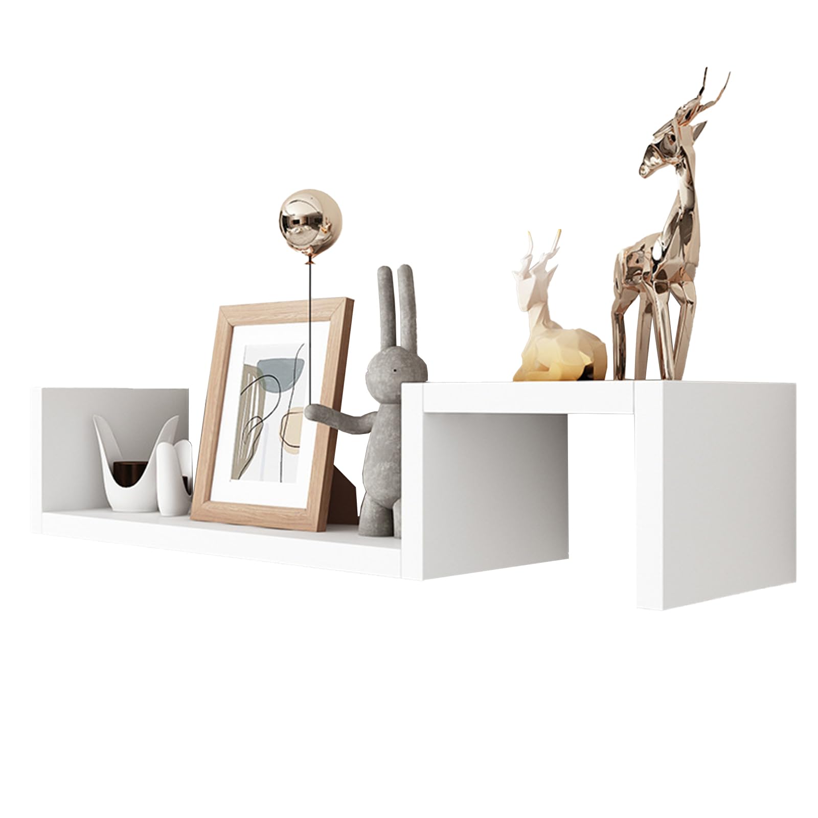 Étagère murale en bois modulable pour livres et décoration