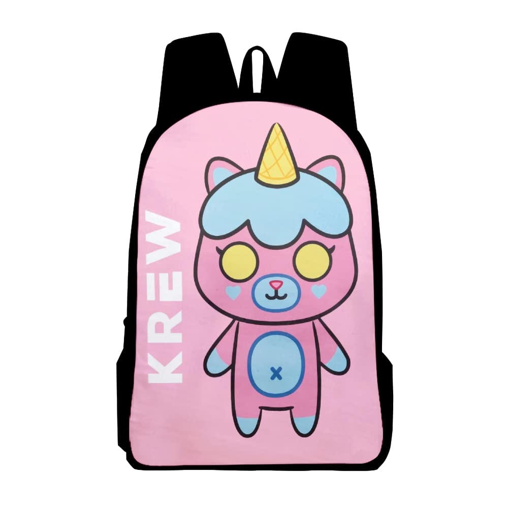 ItsFunneh Krew District Backpack Adults Kids School Bag Funny Daypack Unisex Bags (WP10903A31)
