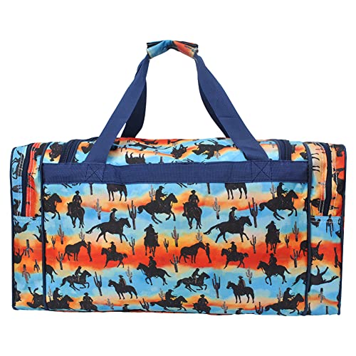 NGIL Canvas 23" inch Duffle Bag (Cowboy Silhouette-Black)4