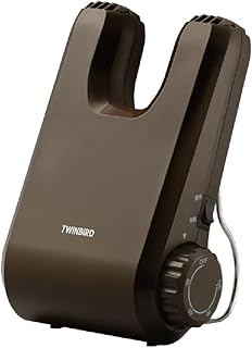 ツインバード 靴乾燥機 シューズドライヤー コンパクト 上履き 革靴 カビ ニオイ防止 脱臭 タイマー機能 ブラウン SD-4546BR