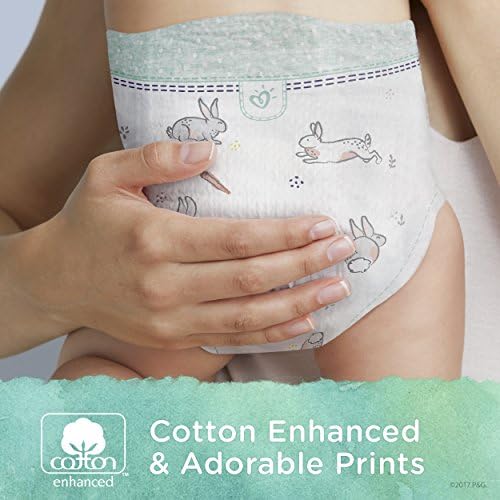 Pampers Diapers Newborn/Size 1 (8-14 lb), Pure Protection Disposable Baby Diapers, Hypoallergenic and Unscented Protection, Super Pack (Old Version), Size 1, 74 Count — view 2