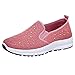 JLGY Sportschuhe Laufschuhe Damen Straßenlaufschuhe Slip-On Tennisschuhe Plattform Walkingschuhe Joggingschuhe Trainer Fitness Flache Schuhe Strass Atmungsaktiv Trekkingschuhe