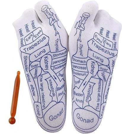 VANSHORA Reflexology Socks With Massage Tool | Acupressure Foot Massage Socks For Men And Women | Trigger Point Acupuncture Therapy For Relaxation And Stress Relief