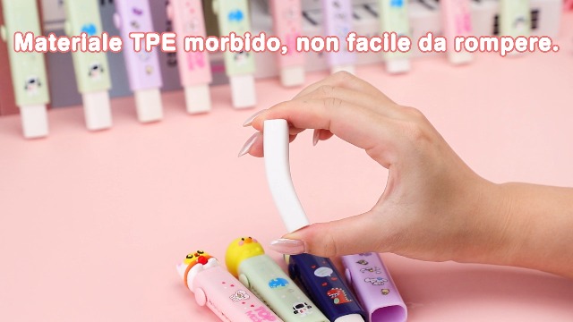 18 Gomme A Forma Di Ciambella Colorate – Morbide E Senza Residui, Cancellano Bene, Perfette Come Regalini Per Bambini E Cancelleria Scolastica