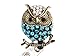Rhinestone Owl Retractable Badge Reel/ Bling ID Badge Holder