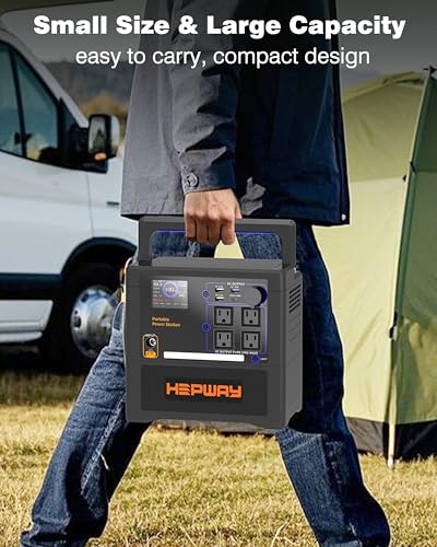 Image of Portable Power Station 1300W, 1154Wh LiFePO4 Solar Generator UPS Home Battery Backup Power w /4 1300W AC Outlets,PD 60W,Fast Charging for Outdoor Camping, RV Travel,Emergency
