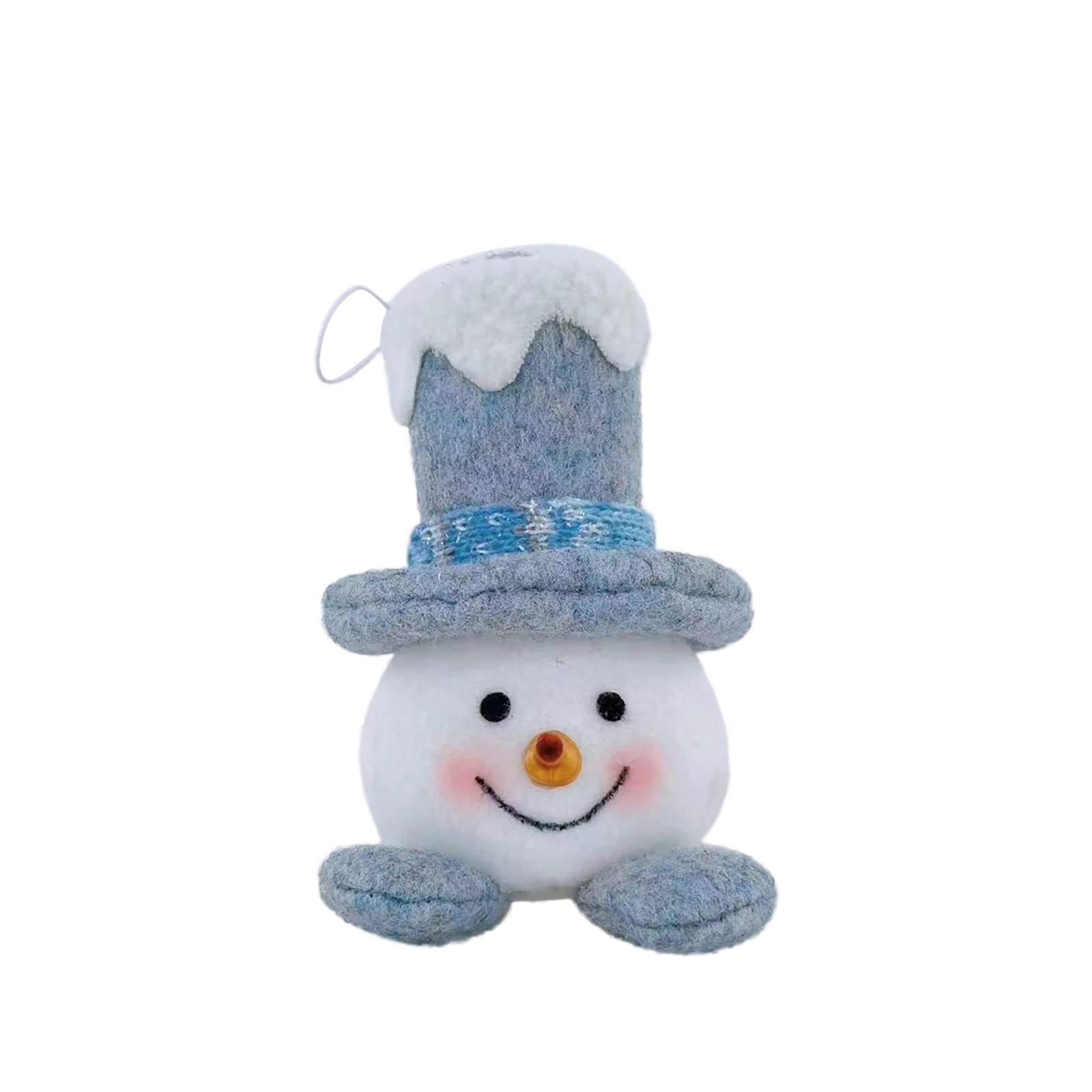 Décoration Noël Bonhomme De Neige Suspendue - Avec Corde & Horloge - Pour Sapin, Fenêtre, Maison - Ambiance Festive