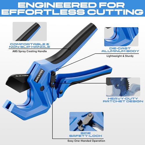 EZUVITA Ratchet PVC Pipe Cutter