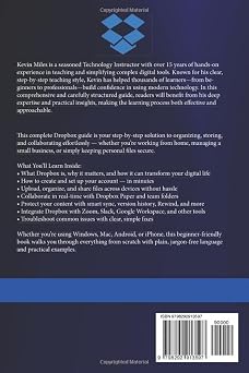 Dropbox for Beginners:: Master Cloud Storage, File Sharing, and Collaboration Step-by-Step A Complete Guide to Using Dropbox for Personal and Business Success