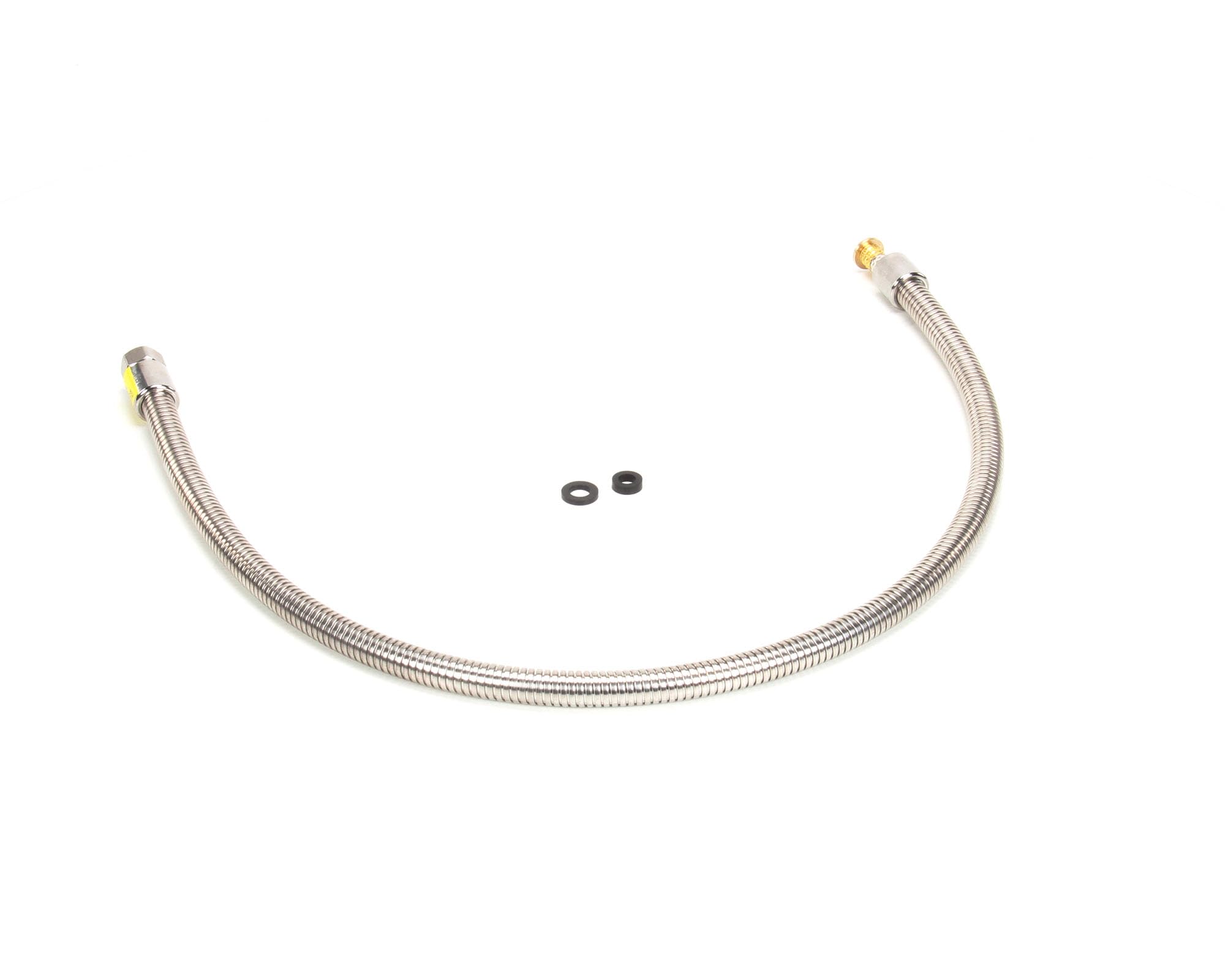 T&S Brass B-0044-H2A manguera flexible, 44 pulgadas, acero inoxidable