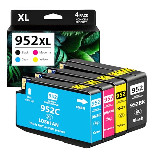 Tinta Y Tóner, Office Product JYINKZF 952XL - Paquete combinado de cartuchos de tinta