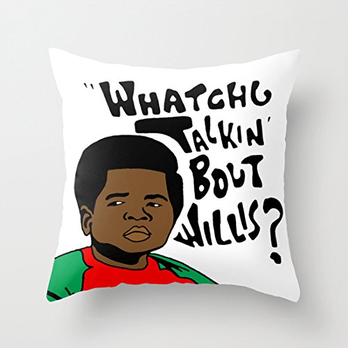 18 x 18 Funny Diffrent Strokes Throw Pillow Covers Decorative with Zip Pillow Cases for Teen Boys