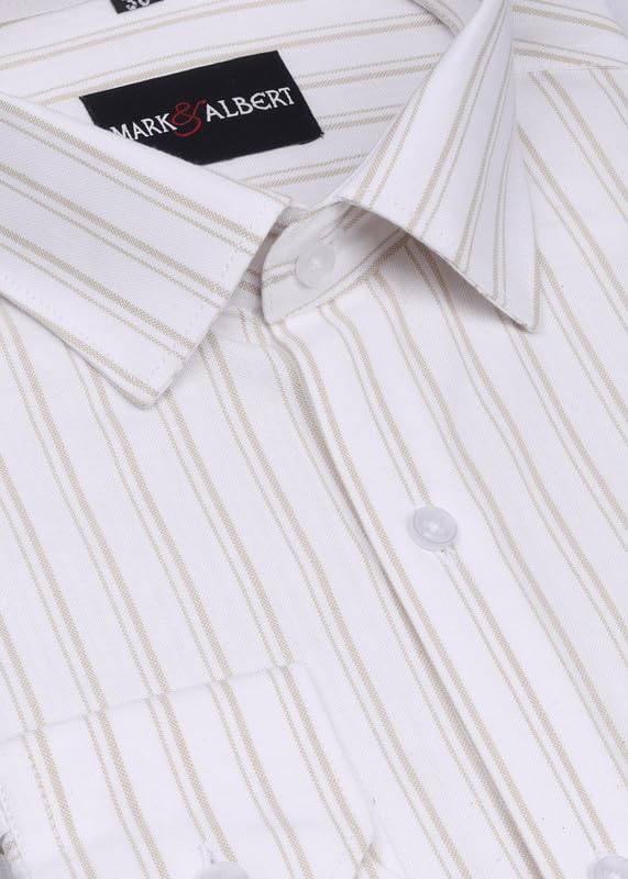 Image of Men's Striped Cotton Formal Shirt