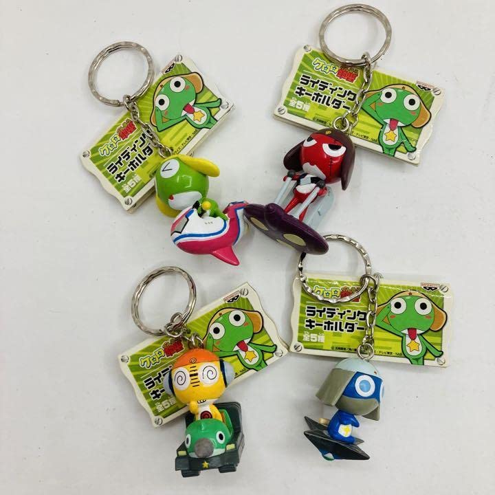 激レア　当時物　ケロロ軍曹　タブレットであります　キーホルダー　4種セット Amazon.co.jp: 当時物／激レア 「ケロロ軍曹」 ライディング