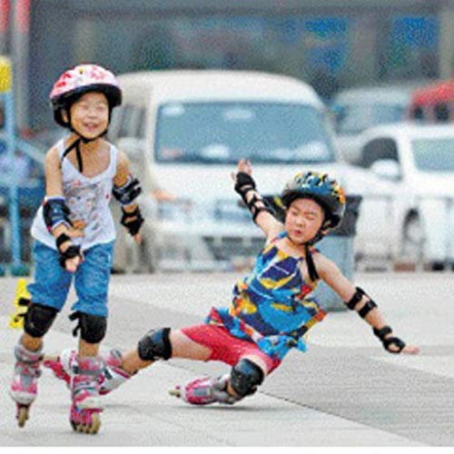 gazechimp Conjunto De Proteção De Skate/Skate Com Joelheiras De Patinete De - Vermelho 6Pcs