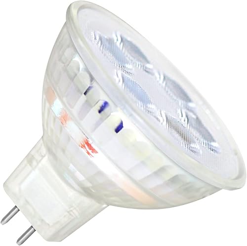 Miniatura 3 de SYLVANIA - Lámpara de inundación LED de cristal, MR16, 6 vatios, 3000K, 82 CRI, base GU5.3, 12 voltios, regulable, 1 paquete, blanco cálido (78240)