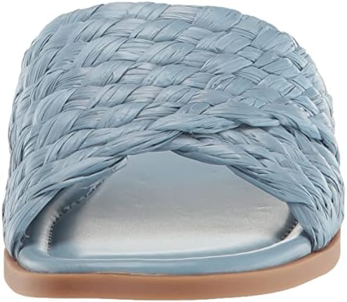 Nine West Women's HAVAH Flat Sandal, Mist Blue 450, 10 | Image 1