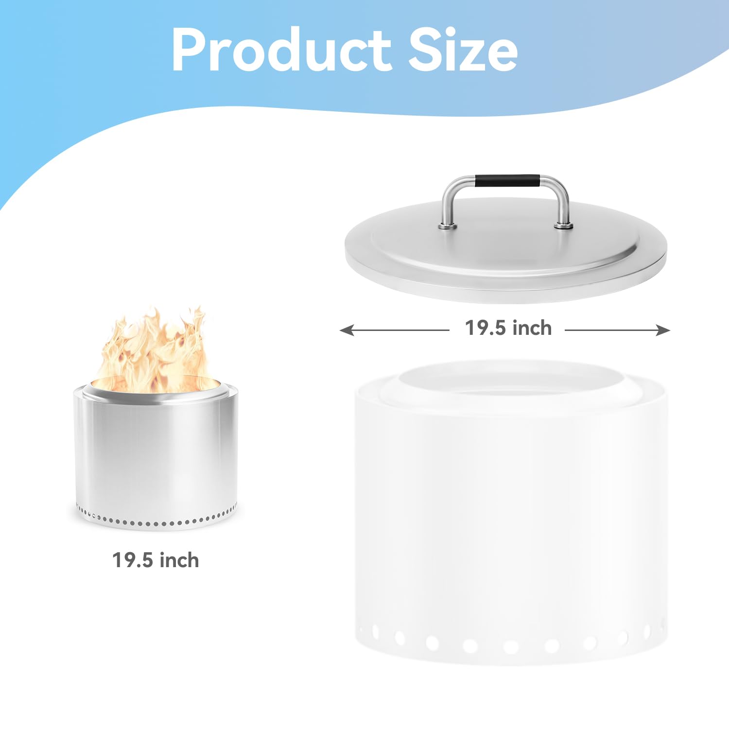 Amazon.com: Replacement Parts Fire Pit Lid for Solo Stove Bonfire