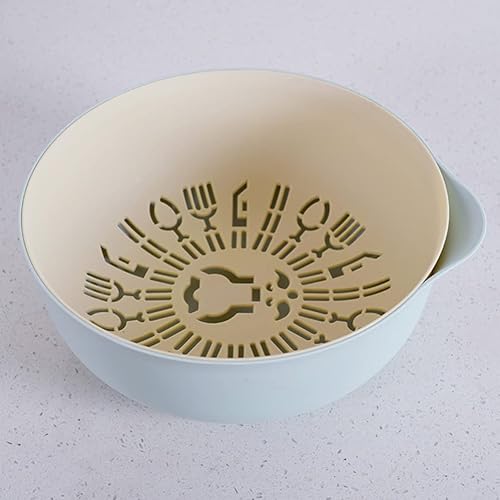 Miniatura 6 de UPKOCH Colador de cocina Escurridor de cesta de verduras Frutas y verduras Pp Colador de malla de plástico Tazón