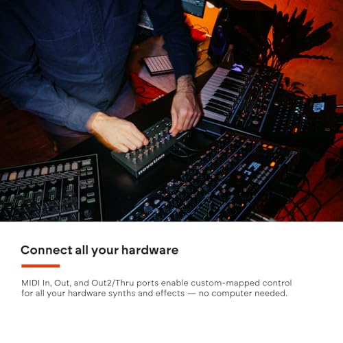 Image of Novation Launch Control 3 USB MIDI Control Surface | USB, 16 Endless Encoders, 8 Assignable Buttons, OLED Display, 5-Pin MIDI I /O, 7 Custom Modes