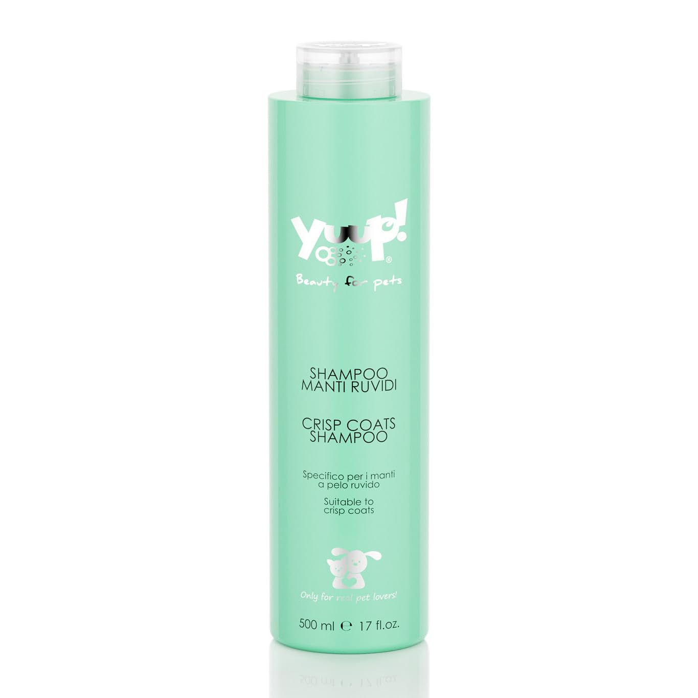 YUUP! – Champú para Perros y Gatos, 500 ml, específico para Razas de Pelo Duro, Limpia sin Suavizar