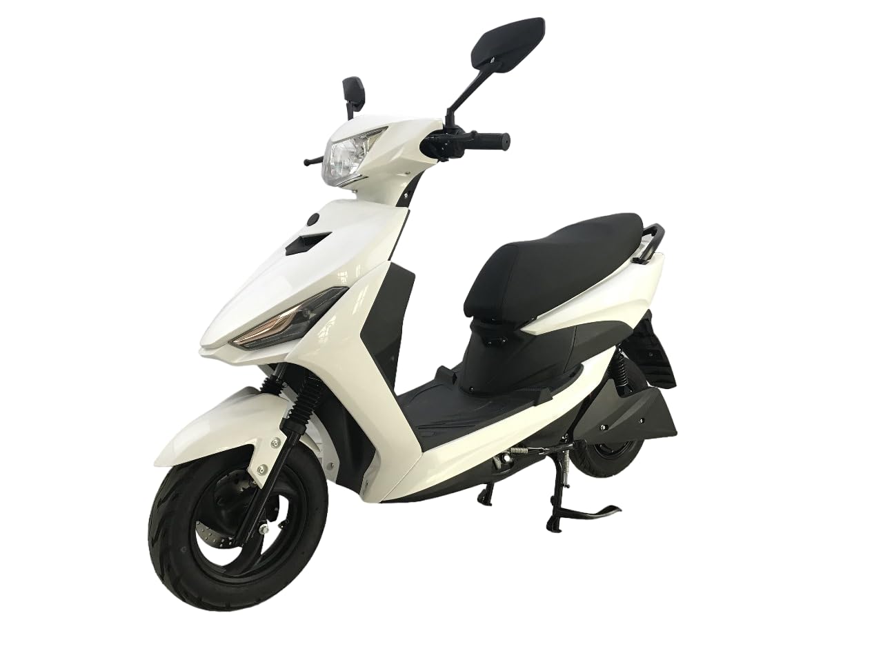 EXER G80 Electric Scooter, 60V 30AH Graphene Ion Battery, 250W BLDC Motor, 25 KMPH Top Speed, 80-100 KM Range, Hydraulic Suspension, Alloy Wheels (White)