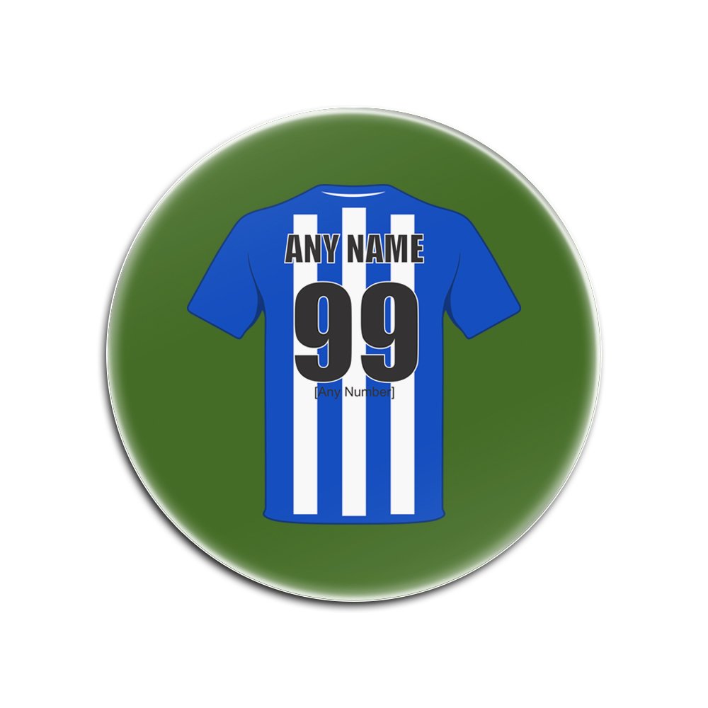 Dessous de verre Kilmarnock personnalisables en carton rigide brillant pour fan de foot