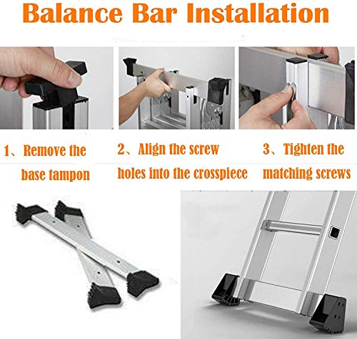 4.7M Retractable Folding Aluminum Telescopic Herringbone Multi-Purpose Home/Library/Engineering Ladder with One Tool Tray 6 4.7M Retractable Folding Aluminum Telescopic Herringbone Multi-Purpose Home/Library/Engineering Ladder with One Tool Tray - Image 6