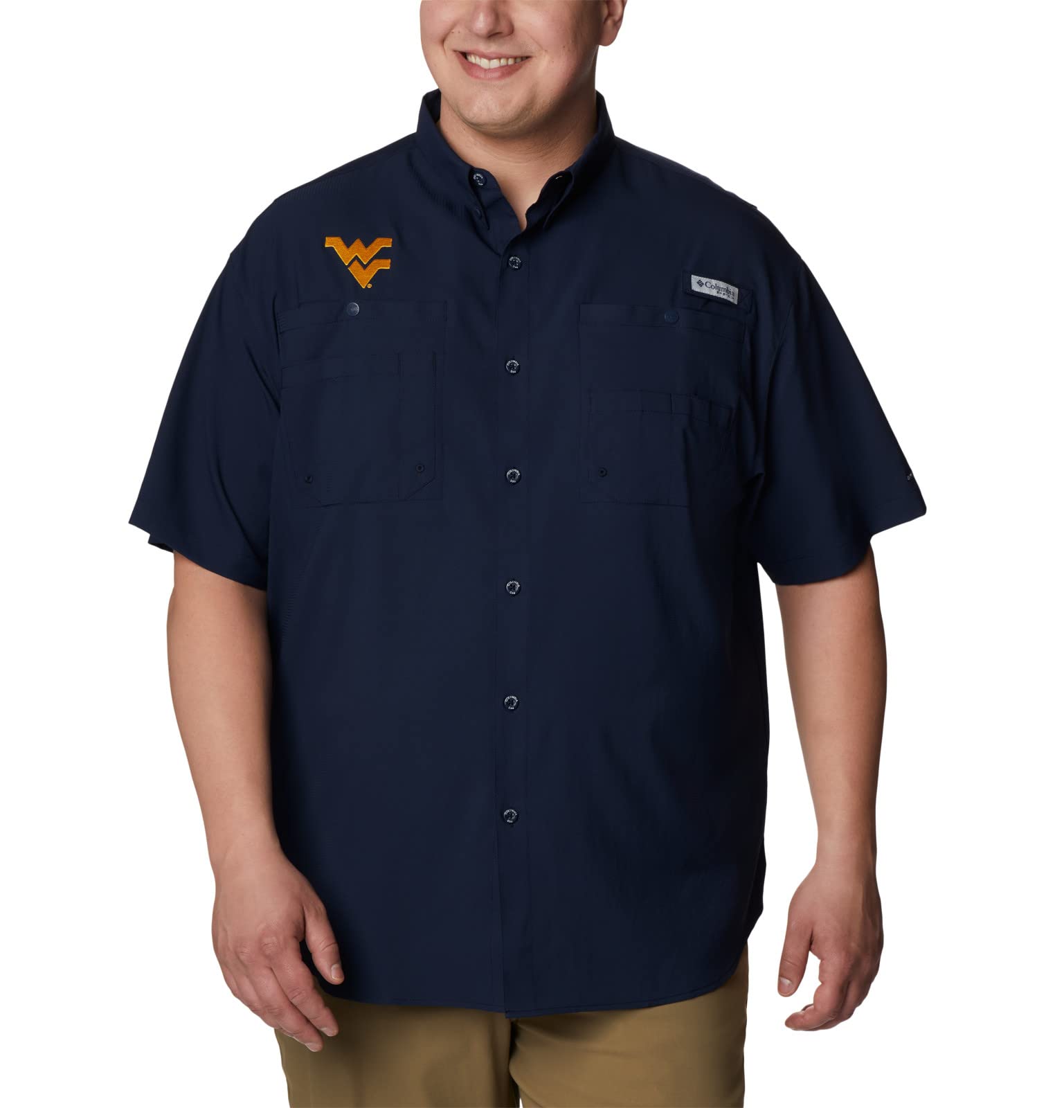 Columbia Camiseta de Manga Corta para Hombre Big & Tall Collegiate Tamiami