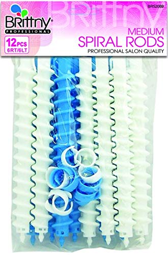 Brittny Spiral Rods-12 Count Medium (Pack of 3)