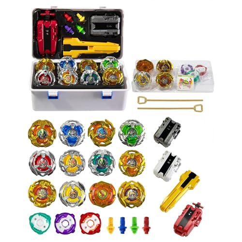 Wotean 12 Peonzas De Batalla, 3 Lanzadores, 1 Asa, 3 Anillos Centrales Y 4 Bases, Juguete, Regalo De Cumpleaños, BB