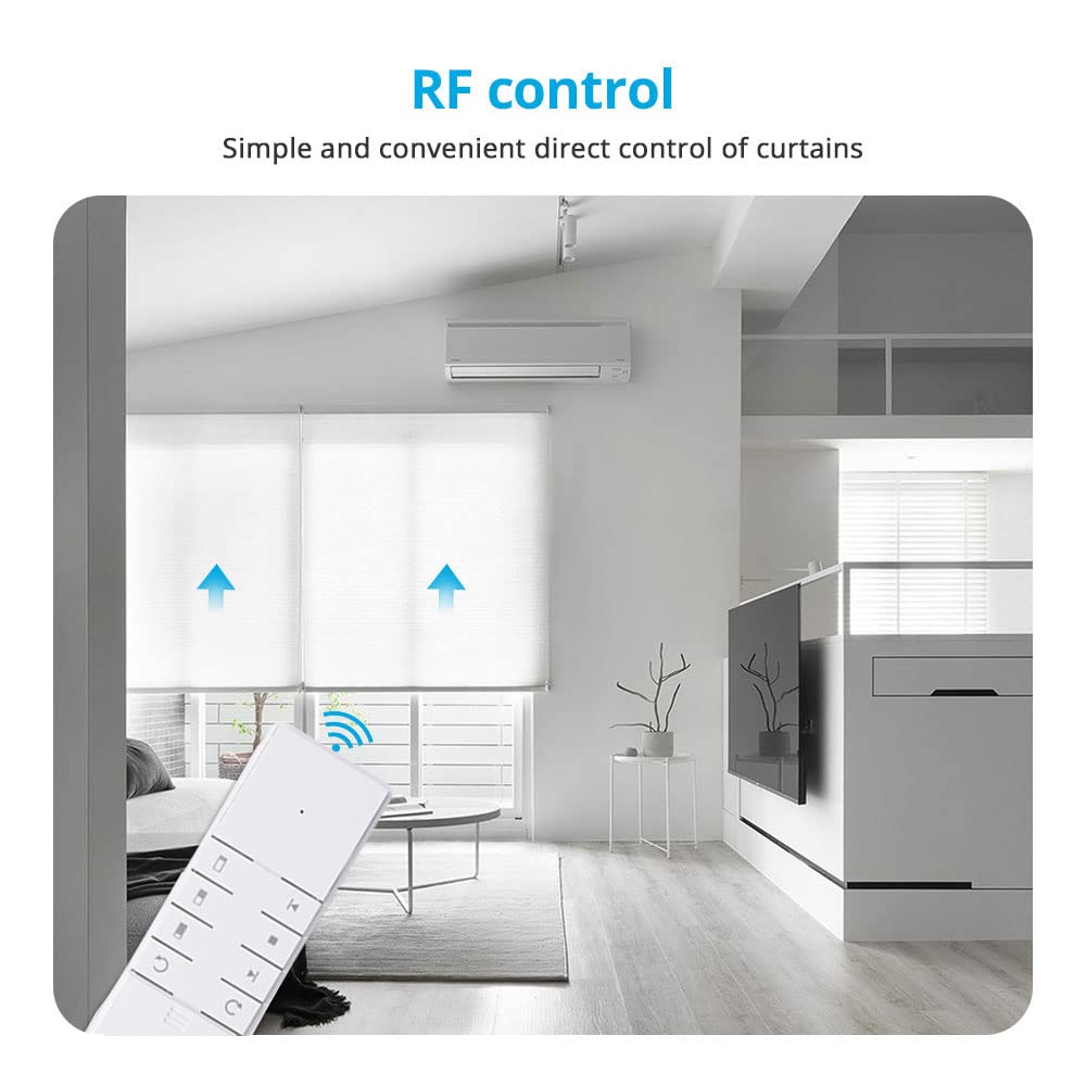 Blindsmart Rechargeable Tuya Zigbee Roller Blinds Motor for 38mm Tube, Motorized Window Shades Automatic Blinds Curtain Opener APP Control, Zigbee Hub Required (Only Motor + Solar Pannel)